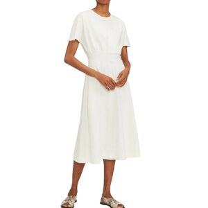 Everlane organic cotton short sleeve midi shirt dress size S excellent condition